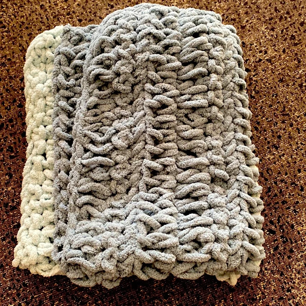 Small cozy crocheted pet blanket